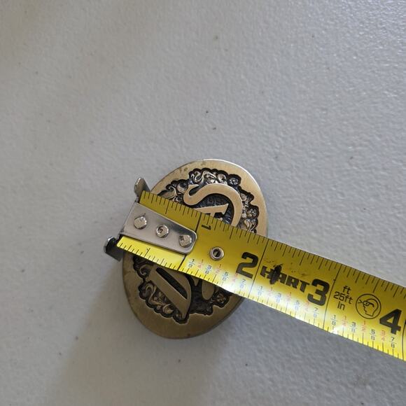 Vtg Dallas Cowboys Solid Bronze Belt Buckle 1984 80s NFL Texas Football - Picture 9 of 9